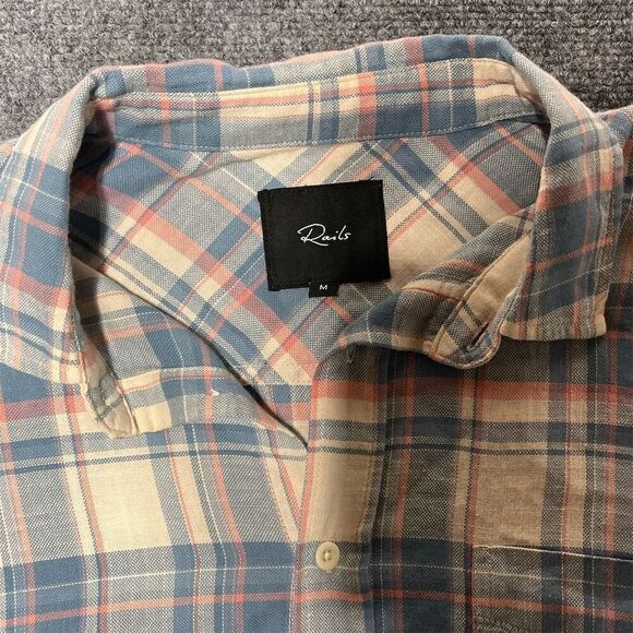 Rails Men's Wyatt Plaid Shirt Green M Long Sleeve Button-Up Casual - Picture 3 of 6